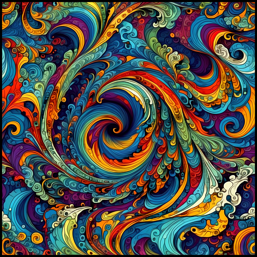Abstract Hurricane Eye
