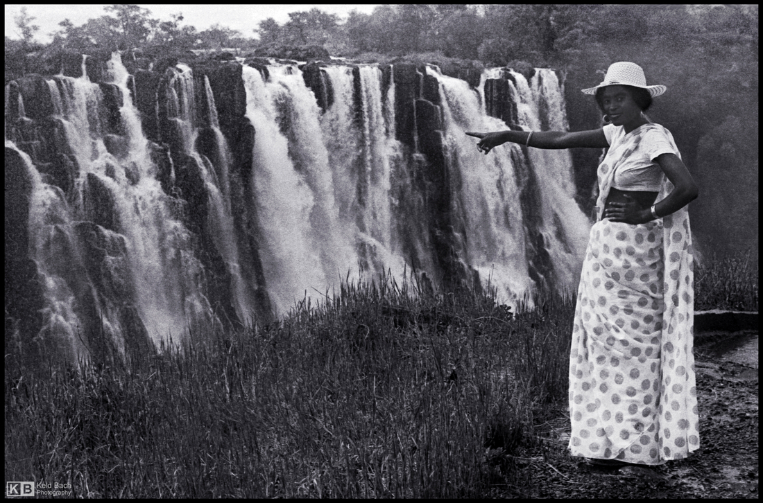 Tania Posing at the Victoria Falls