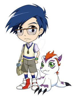 Chibi - Jo Kido + Gomamon