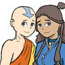 ATLA - Katara and Aang