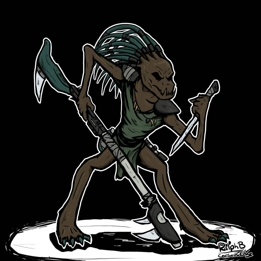 Kroot Warrior - Warhammer 40k by CorsairsEdge on DeviantArt