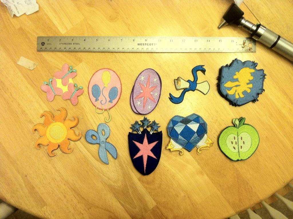 Embroidered Cutie Mark Patches