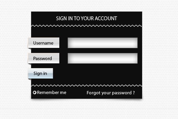 Black Sign Up Form by psd-fan