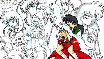 Inuyasha and Kagome Moments by spogunasya