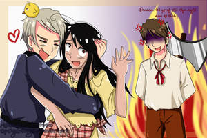 Hetalia : Prussia meet Philippines