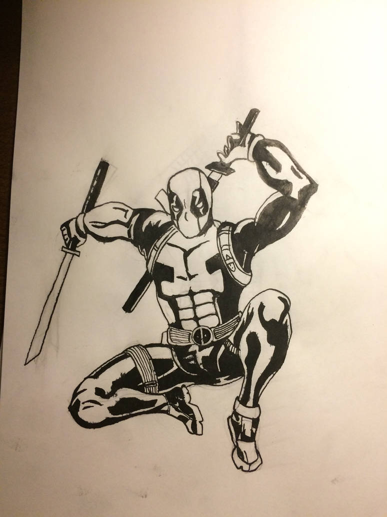 Deadpool ink by MiniYou2 on DeviantArt