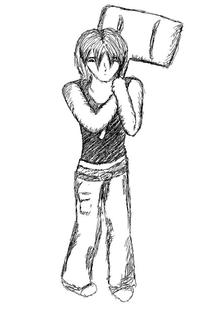 Girl with a hammer by xXLunarisXx on DeviantArt