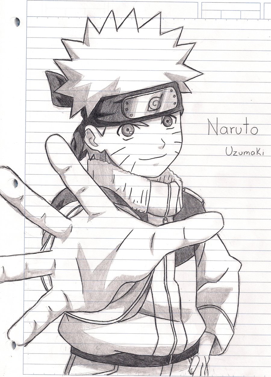 Naruto Pure Pencil Drawing by TheToxicEden on DeviantArt