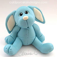 cold porcelain blue rabbit