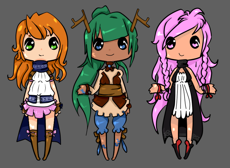 Adoptable bach girls 1 (Auction) -CLOSED