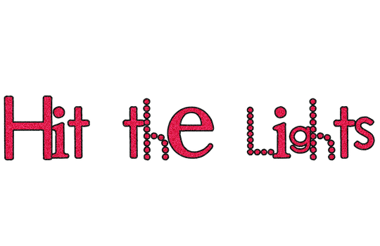 Texto PNG Hit the lights