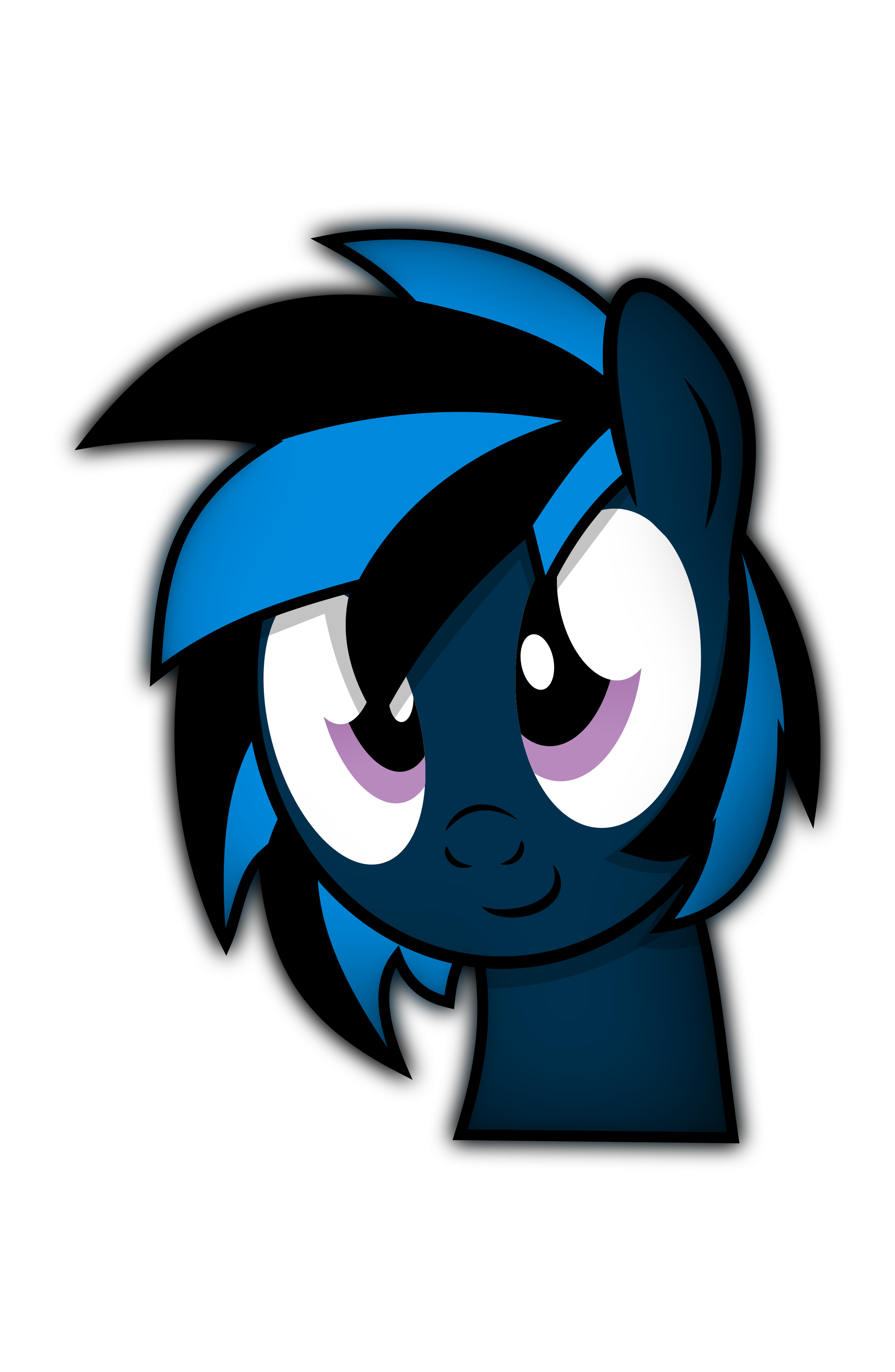 Blue Lambda With DJ-PON3 Mane Style