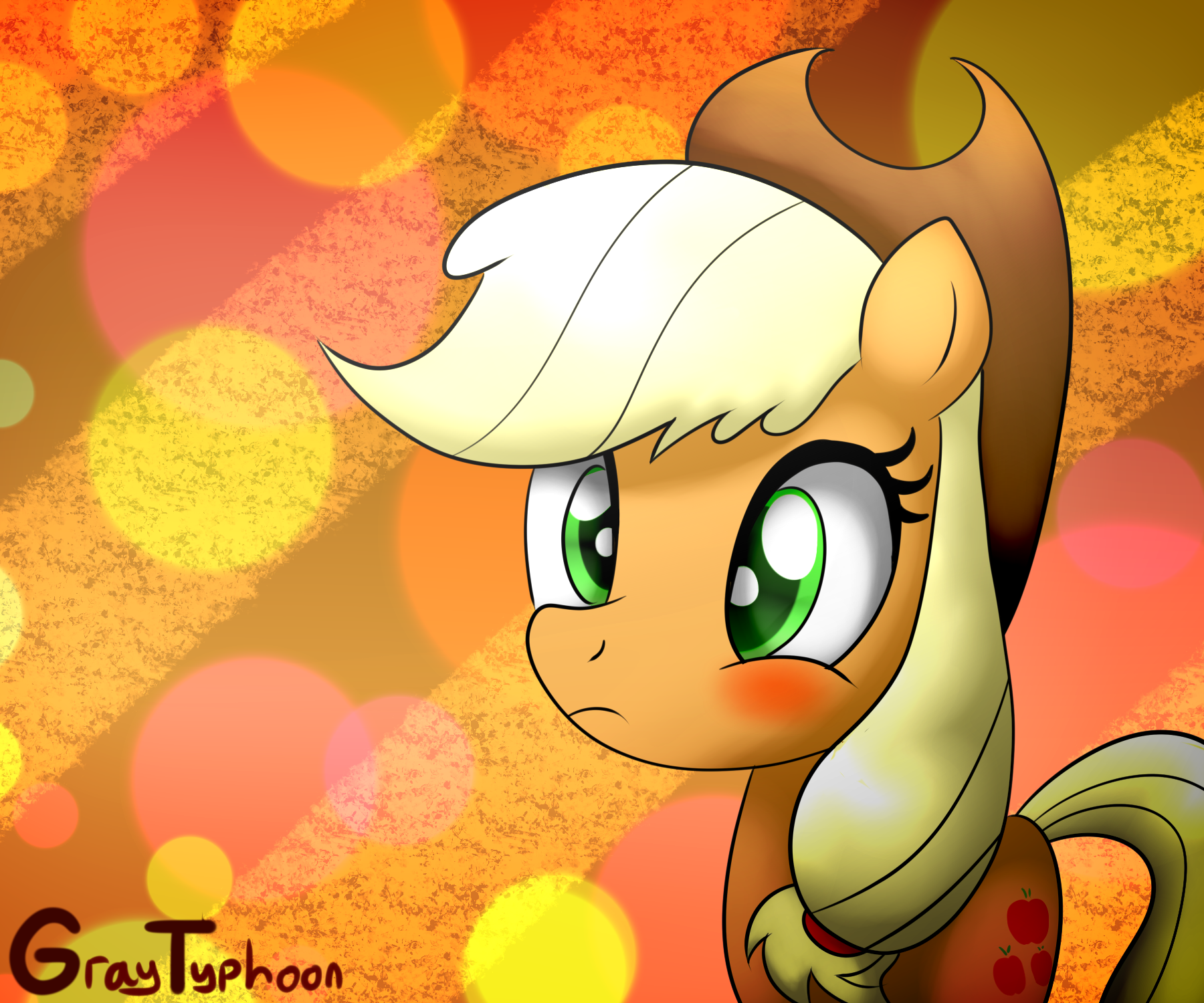 Applejack Blushes