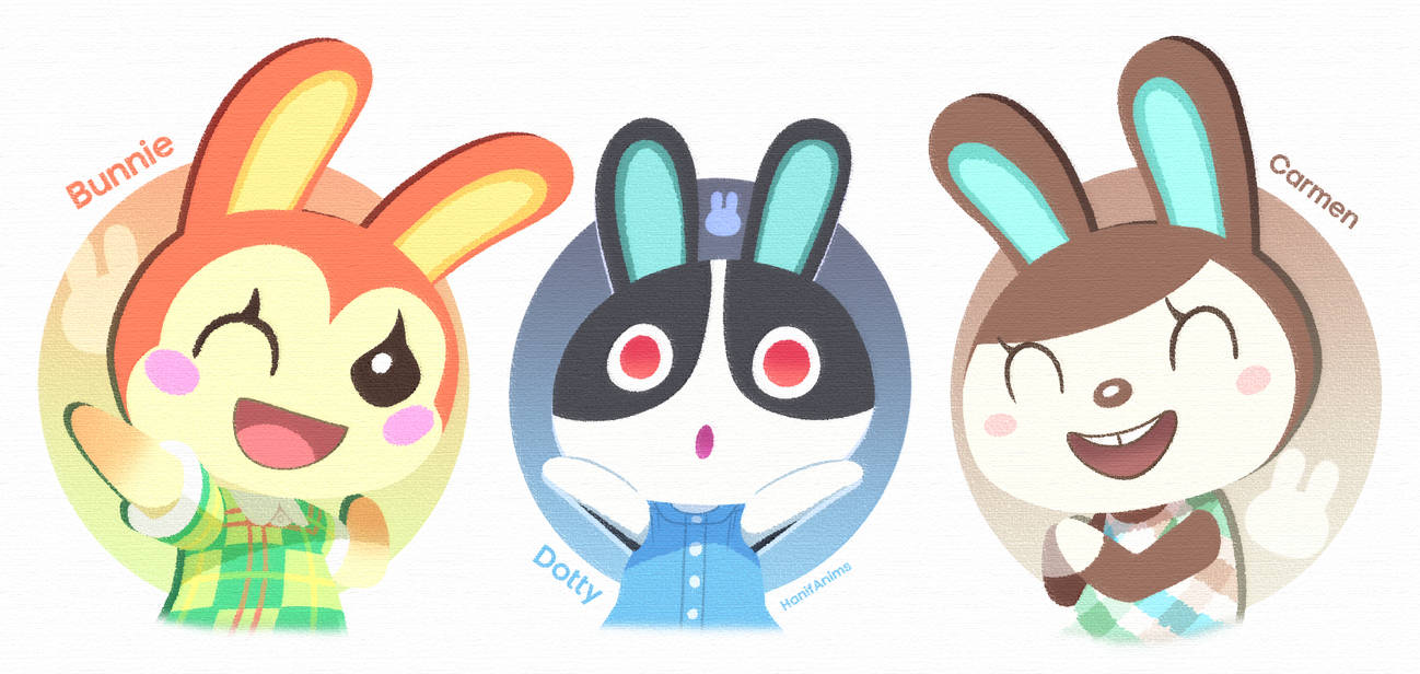 My Favorite Rabbit Villagers by HanifAnims on DeviantArt