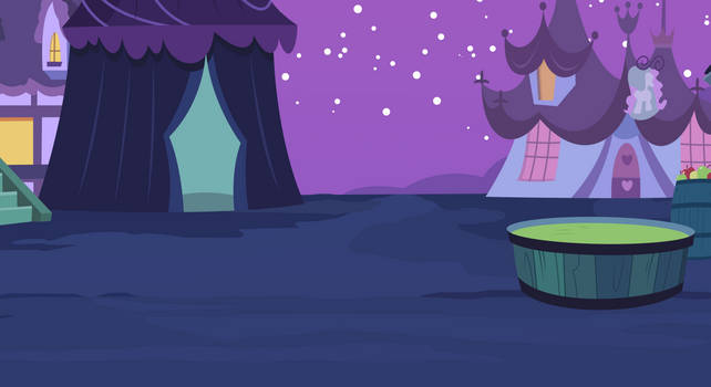 Background: Nightmare Night at Ponyville