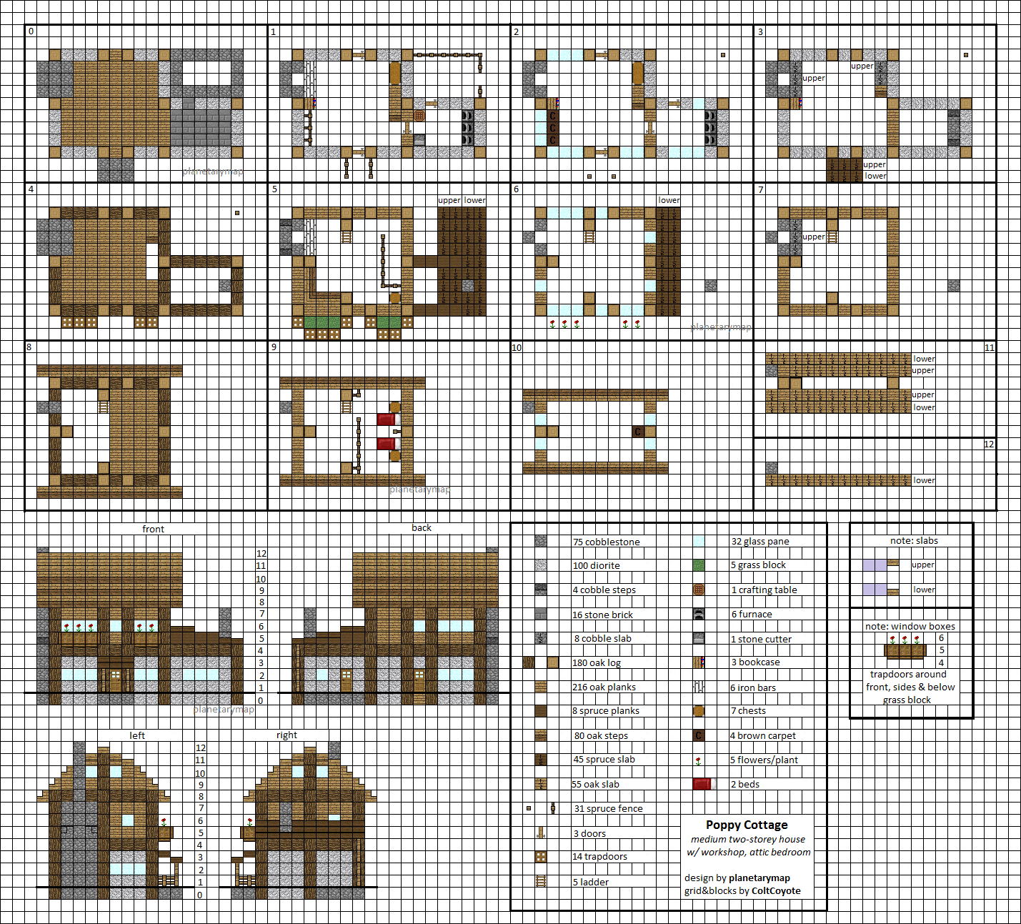 minecraft mansion blueprints