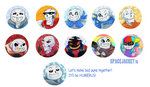 Undertale :: Buttons Set by SpaceJacket