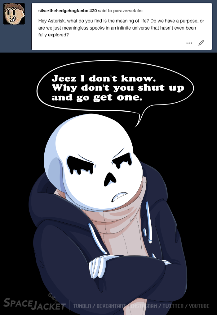 Undertale Paraversetale Meaning Of Life Asks By Spacejacket On Deviantart