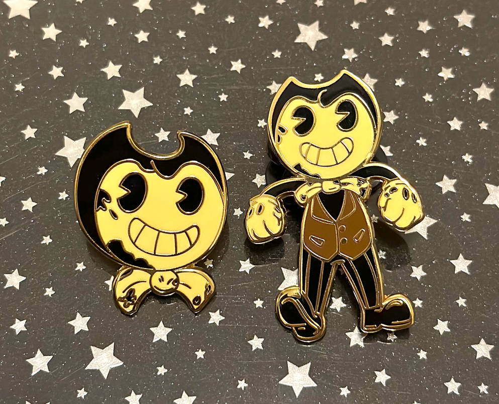 Bendy Pins by SpaceJacket on DeviantArt