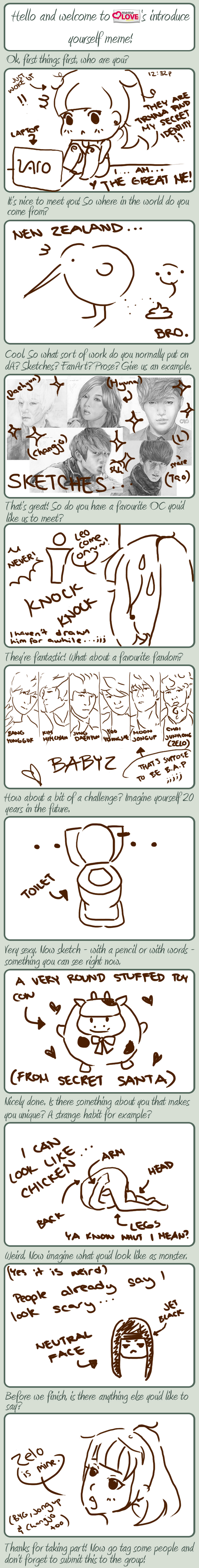 Introduce yourself meme by helloThar-BOO on DeviantArt