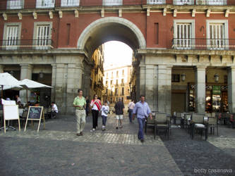 enters the tunnel at the end of the road