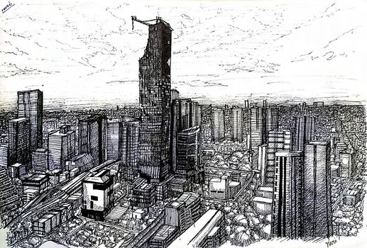 mahanakhon tower drawing bkk thailand