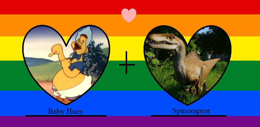 Baby Huey x the Spinoraptor by Pyro-raptor on DeviantArt
