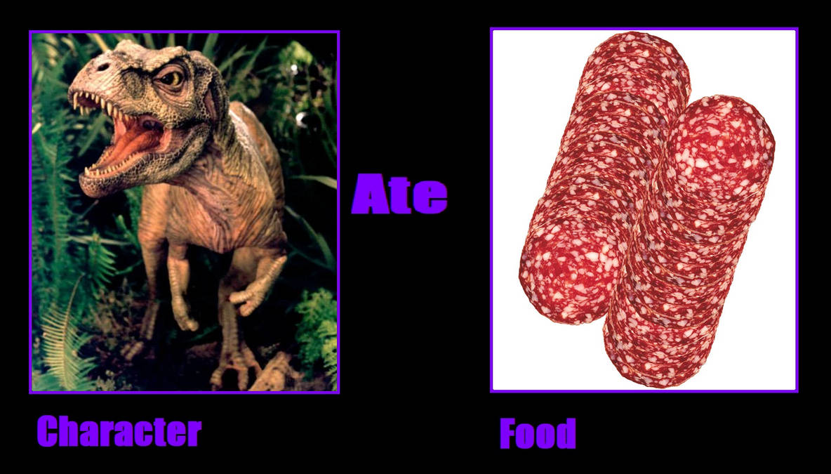 If the baby T-Rex Ate Salami by Pyro-raptor on DeviantArt