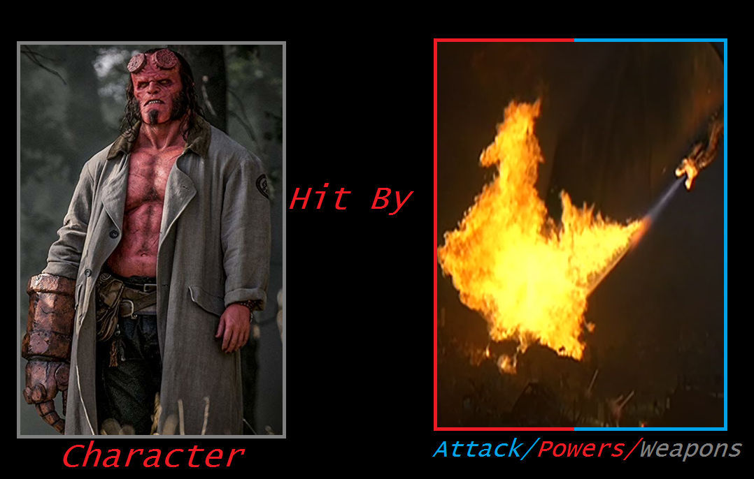 Hellboy (2019) hit by Bull dragon's fire breath by Pyro-raptor on ...