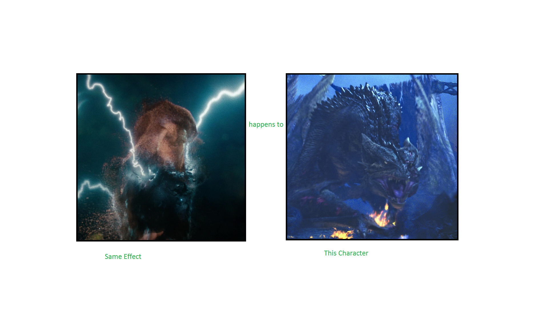 Dave Stutler’s electric power hits the male dragon by Pyro-raptor