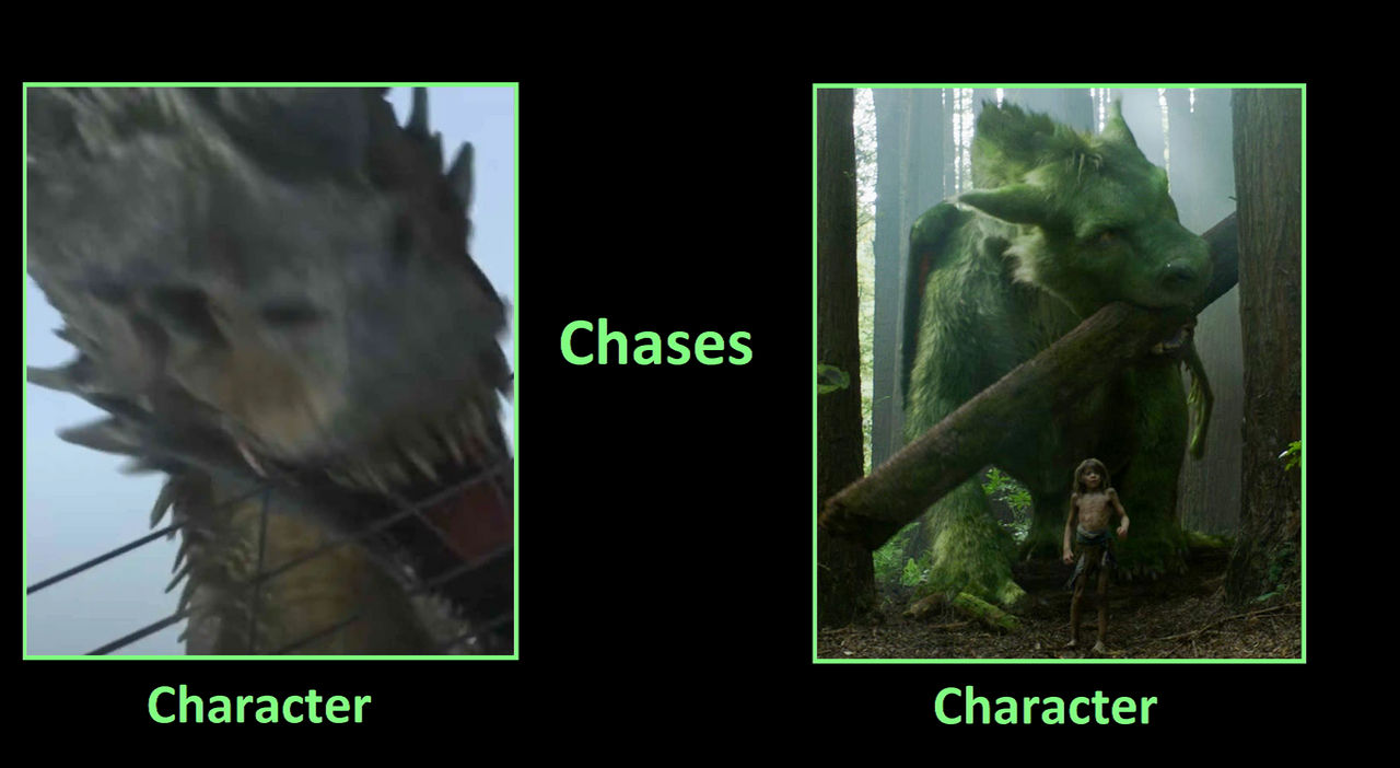 What if this titular dragon chases Elliot and Pete by Pyro-raptor on ...