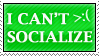 Stamp: Can't Socialize