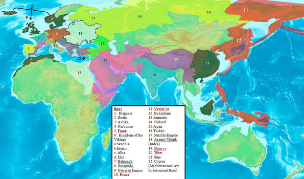 Map of Eurasia, 1823