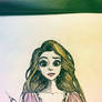 ball point pen strokes Rapunzel