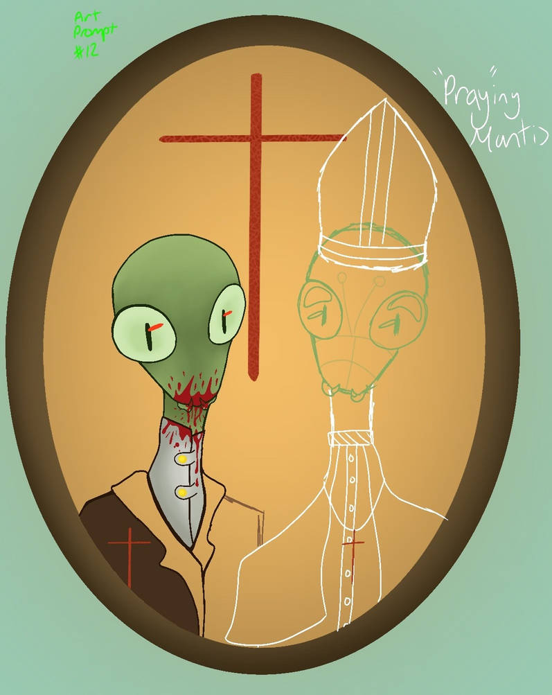 Mantis Digimon Sketch: 'Praying' Mantis Portrait by Dayaphim on DeviantArt