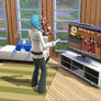 Sims Playing Animal crossing?