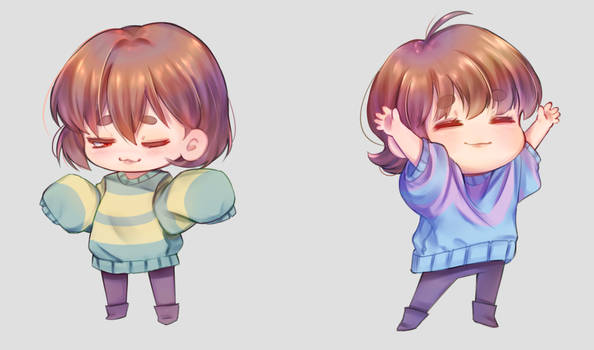 UNDERTALE] Frisk and Chara by YunemaDraw on DeviantArt