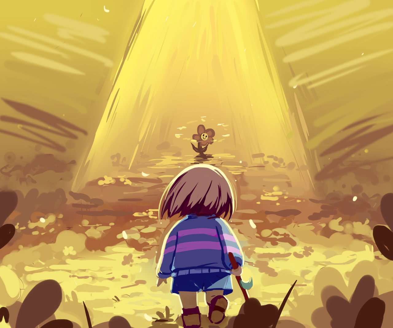 Undertale First Fall First Encounter Undertale by Annalee-Sama on DeviantArt