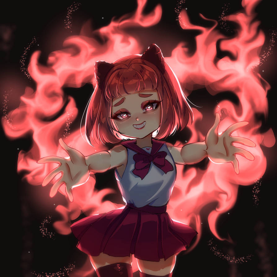 Chibi Fire Icon Chibi fire oc by Annalee-Sama on DeviantArt