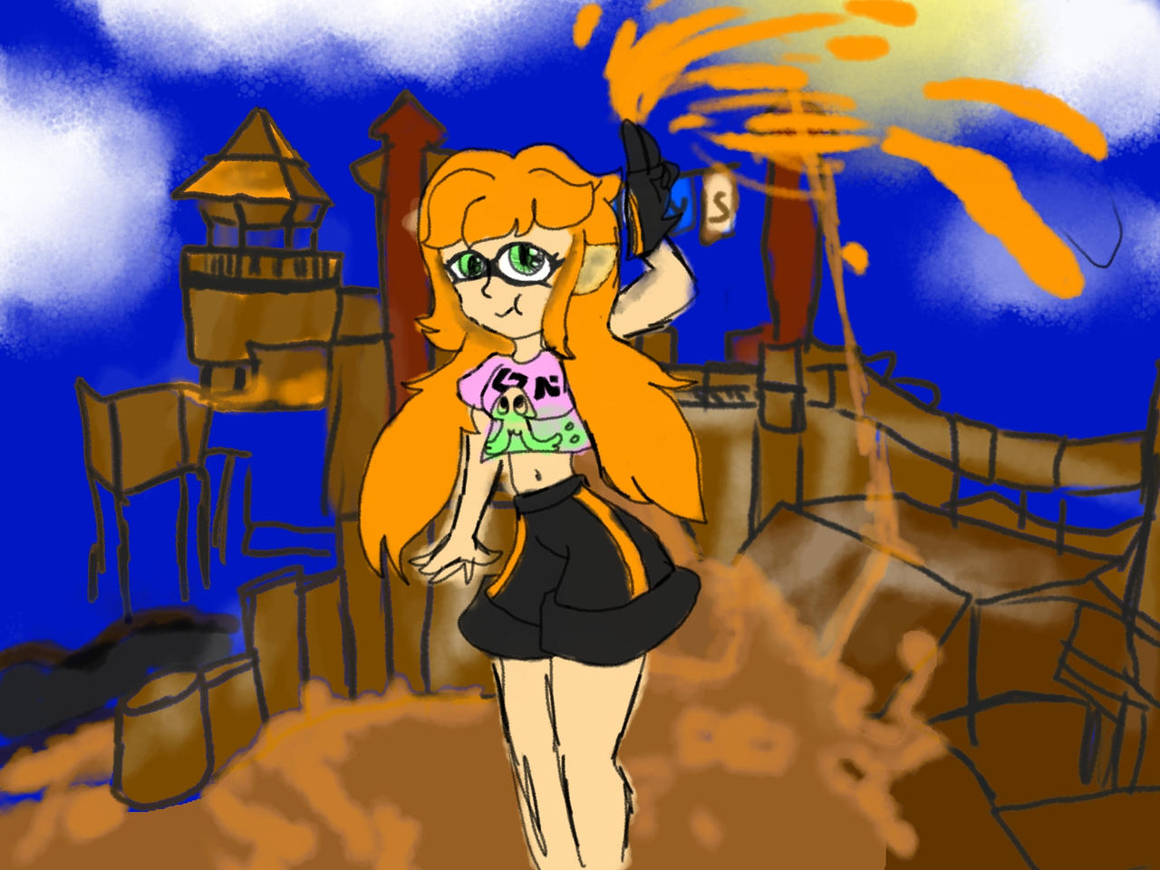 Inkling girl by FriskDrymy on DeviantArt