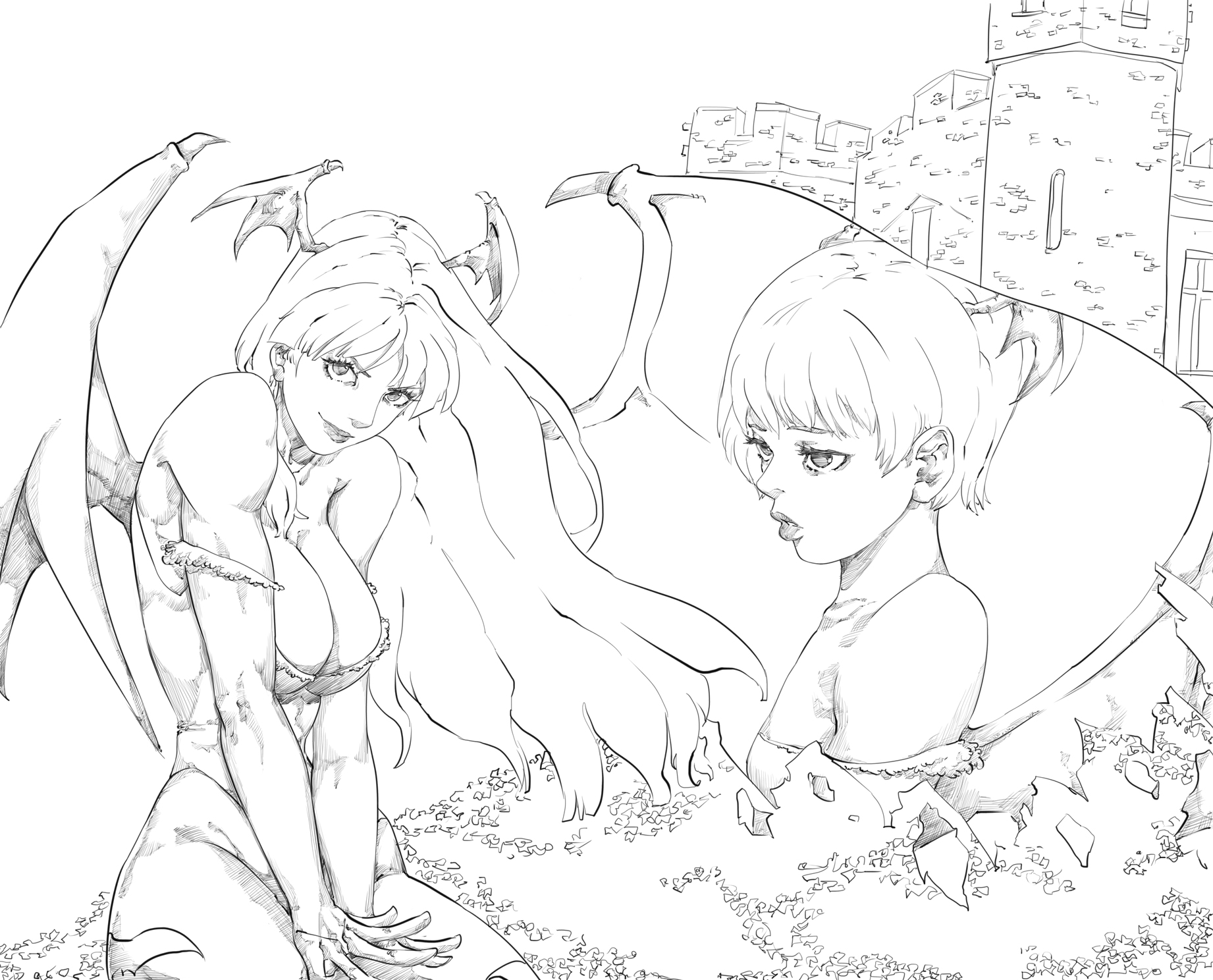 Darkstalkers - Morrigan,Lilith