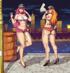 Poison and Roxy (Final Fight) -  Commission