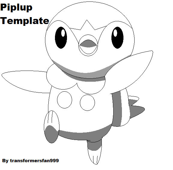 Piplup Template By Transformersfan999 On DeviantArt