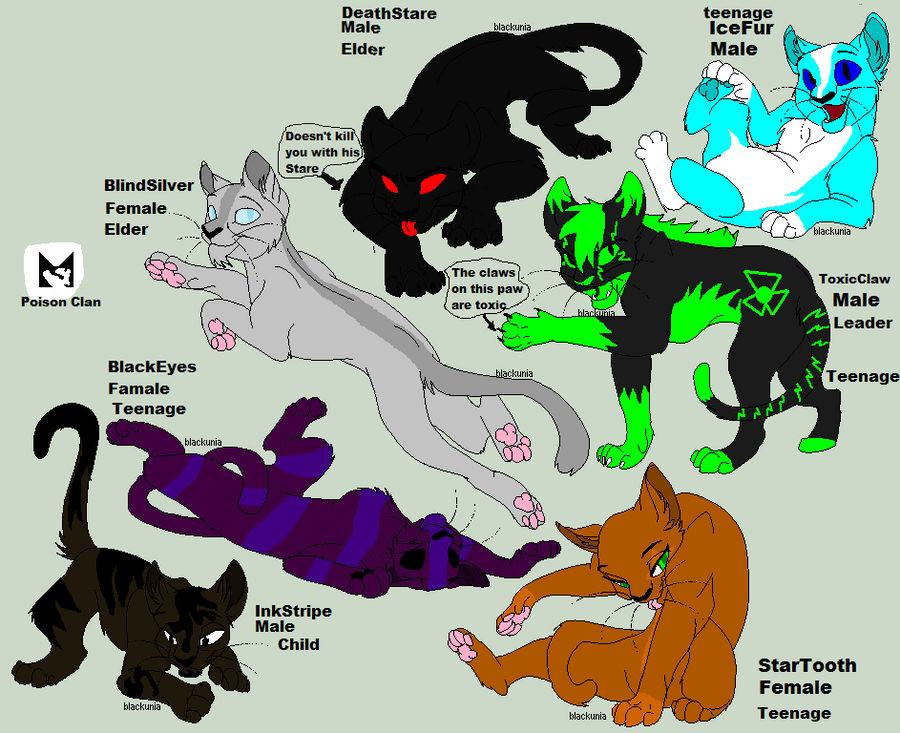 Warrior Cats - The Clans by aThousandPaws on deviantART