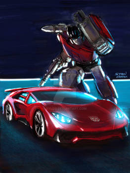 Sideswipe the Lamborghini