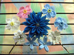 Almost a Kanzashi Flower Heart by LiLoAznAngel