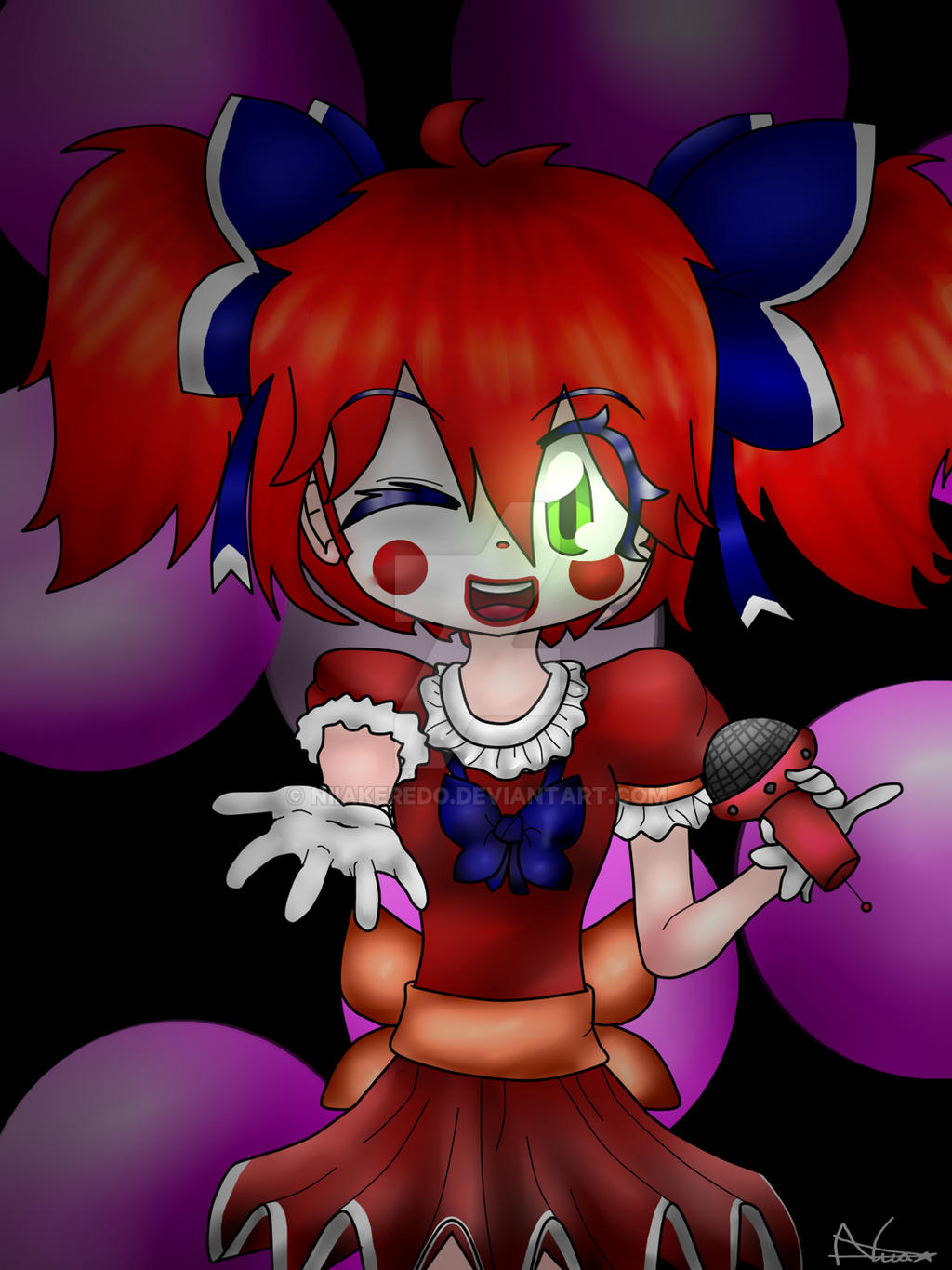 Circus Baby Fanart Human - roblox library fnaf 4 pigtail girl picture