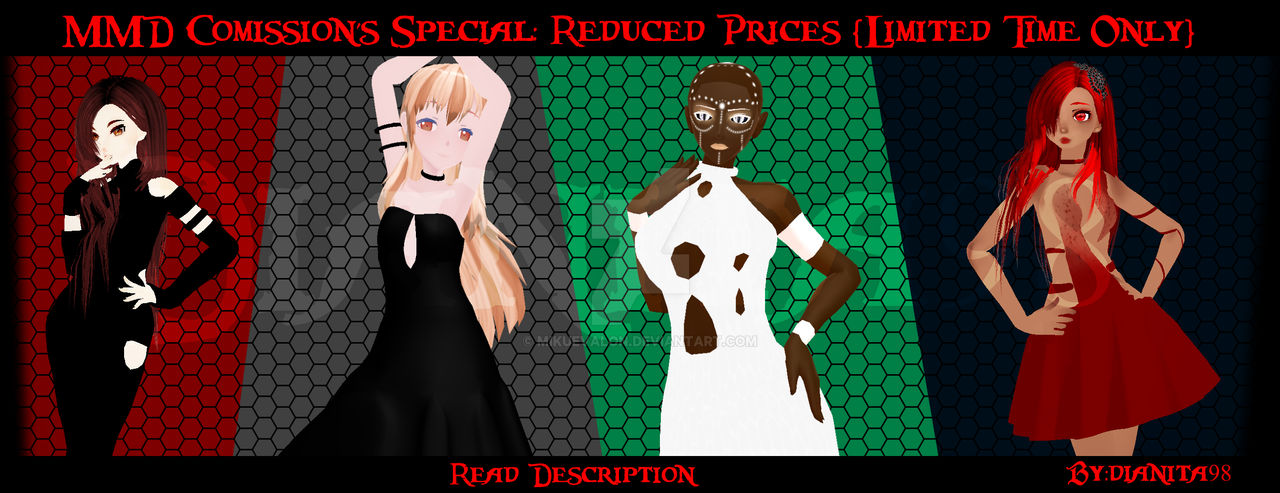MMD Comissions Special: Prices Reduced! *closed*