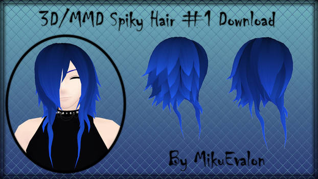 3D/MMD Spiky Hair #1 Download