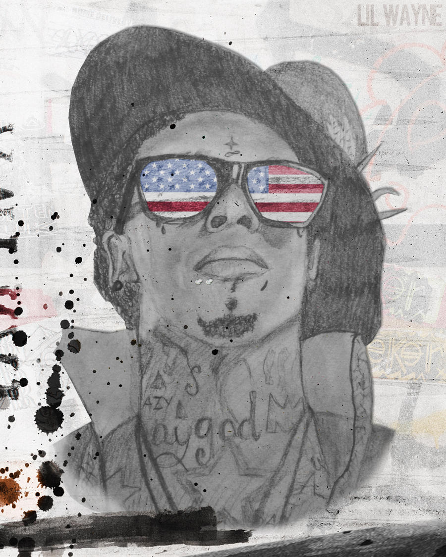 Lil Wayne Drawing, edited in CS5 by imJaaack on DeviantArt